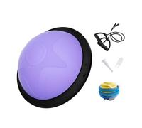 Balance Ball for Full Body Exercise, Half-Sphere Balance Training Ball with Pump, Non-Slip PVC/PP Surface, violet