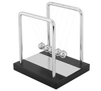 Balance Balls Toy With Mirror Newton's Cradle Balance Balls Wooden Base Art in Motion Toys for Kids Adults Physics Science Pendulum Ornaments Educational Toy Gift Home Office Desk