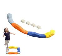 Balance Beam for Children, Balance Beam Obstacle Course Set | Improved Stability Texture Design Pad for and Girls Indoor