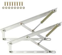 Balance Bed Lift Mechanism,Heavy-Duty Gas Springs for Furniture Hinge, 60cm Pneumatic Lift Kit for Storage Beds, Smooth Folding Lift Mechanism - Ideal for Easy Bed Opening & Closing (White)