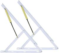 Balance Bed Lift Mechanism,Heavy Duty Hydraulic Storage Bed Lift Mechanism Kit - Adjustable 60-150cm; Gas Spring Hinge Set for Bed Frame - Black, 110cm/43in - Furniture Storage Solution