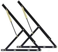 Balance Bed Lift Mechanism,Heavy Duty Hydraulic Storage Bed Lift Mechanism Kit - Fits 60-150cm Frames, Gas Spring Lift Hinge Set for Space-Saving Furniture, Black (110cm/43in)
