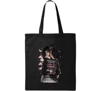 Balance Between Calm And Chaos Natural Cotton Tote Bag Black