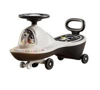 balance bike Wiggle Scooter With LED Flashing Wheels & Music Anti-Rollover & Flexible Steering Ride On Toys For Outdoor Indoor Swing Car ride on toys(Gris,Normal wheel)