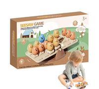Balance Board Game | Seesaw Stacking Game - Activity Interactive Puzzle Educational Sensory Chicken Design for Toddler Preschool Playground Kindergarten Backyard