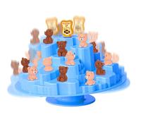 Balance Board Game - Two-Player Tree, Tree for Team, Cow Bear Piece, Family Classroom Kit with Slip-Resistant Weighted Base, Interactive Balancing Tool for Indoor and Outdoor