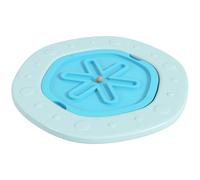 Balance Board Kids 46x44.5cm Blue PE Beech Wood Wobble Board with Ball Non-Slip