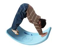 Balance Board Toddler - Curved Non-slip Wobble Board with Bouncy Ball - Fun Yoga Curvy, Balance Training Equipment, Kids Open Ended Learning Toy for Home Classroom