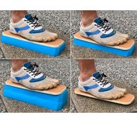 Balance Board Training Block - Modular Foot & Ankle Trainer | 4 Progressive Difficulty Levels | Cork Grip | SteadySole by MUSCLE MOUNTAIN