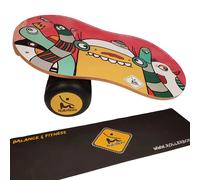 Balance board with mat RollerBone Nane 1.0 Pro Rouge 74x41,5x3 cm