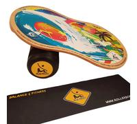 Balance board with mat RollerBone Shabby Pro 1.0 Bleu 74x41,5x3 cm