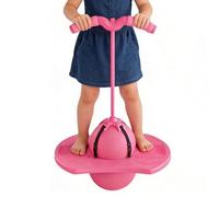 Balance bouncy ball with handle, non-slip, height-adjustable fitness training ball with handle, bouncy ball with springboard, for nursery, sports lessons, school and children's party