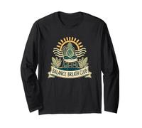 Balance Breath Club Seated Pose Chair Sun Long Sleeve T-Shirt