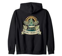 BALANCE BREATH CLUB Seated Pose Chair Sun Zip Hoodie