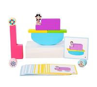 Balance Building Blocks,Wooden Educational Puzzle Blocks Game | Interactive Construction Cube Toy for Traveling Schools Kindergarten Daycare Centers