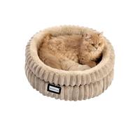 BALANCE Cat Bed Kitten Bed, Washable Round Cat Beds for Indoor Cats,Super Soft Plush Faux Fur Pet Bed for Puppy and Kitten with Anti-Slip Bottom