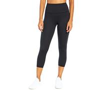 Balance Collection Womens Contender Luxe High Rise Capri Legging, Black, Large