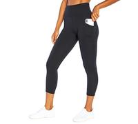 Balance Collection Women's Crescent Tummy Control Pocket Legging, Black, Medium