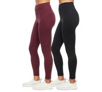 Balance Collection Women's Easy 25" High Rise Ankle Legging-2 Pack, Fig, Large