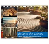 Balance des Lebens (Wandkalender 2026 DIN A4 quer), CALVENDO Monatskalender: Dieser Kalender vereint Wellness, Yoga, Meditation und Spiritualität in 12 stimmungsvollen Bildern.