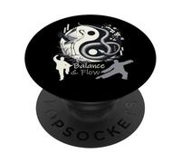Balance & Flow Tai Chi Yin Yang Crane Snake Martial Arts PopSockets Adhesive PopGrip