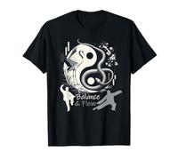 Balance & Flow Tai Chi Yin Yang Crane Snake Martial Arts T-Shirt