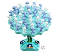 Balance Game - Astronaut Tree | Balance Tree Astronaut Board Game For Children, Educational Swing Stack Toy, Blue And Yellow, 150g, With 48 ABS Figures For Hand-Eye Coordination & Family
