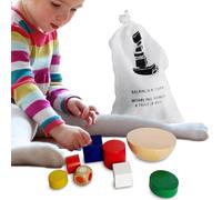 Balance Game - Educational Toy Set, Preschool Learning Blocks, Developmental Skill Builder | Building Game for Kids, Boys, Girls, Age 3, Early Learning, Birthday, Cognitive Play