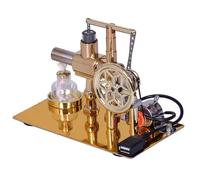 Balance Hot Stirling Engine Model, with Light, Single-Cylinder Metal Stirling Motor, Engine External Engine Combustion P