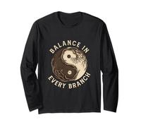 Balance in Every Branch Tree Yin Yang Bonsai Grower Long Sleeve T-Shirt