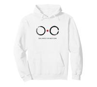 Balance in Motion - Minimal Zen Enso Design Pullover Hoodie