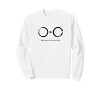 Balance in Motion - Minimal Zen Enso Design Sweatshirt