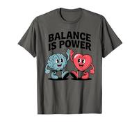 Balance Is Power Brain Heart Hi-Five Emotional Intelligence T-Shirt