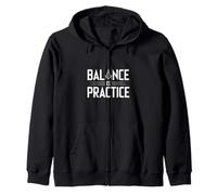Balance Is Practice Masonic Principle Zip Hoodie