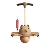 Balance Jumping Ball - Glowing Pogo Ball, Bouncing Fitness Toy with LED Light-Up Motion Activation, Hopping Exercise Board, Anti-Slip Stability Platforms for Active Outdoor Play and Indoor