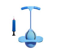 Balance Jumping Ball With Handle And Ball Pump, Fun Non Slip Exercise Trainer Improves Coordination, Adapt To Different Age Groups(Blue)