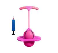 Balance Jumping Ball With Handle And Ball Pump, Fun Non Slip Exercise Trainer Improves Coordination, Adapt To Different Age Groups(Pink)