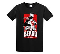 Balance Master Fear The Beard Unisex 100% Cotton Short-Sleeve T-Shirts Black XL
