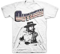 Balance Master Men's Hugu Waylon Jennings T-Shirt Outlaw White M