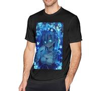 Balance Master Men's Re:Zero: Starting Life in Another World Short Sleeve T-Shirt XXL Black