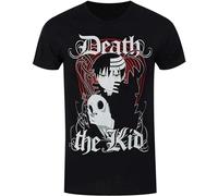 Balance Master Soul Eater Death The Kid Men's Black Short Sleeve T-Shirt Black XL Unisex 100% Cotton Short-Sleeve T-Shirts Black XXXL