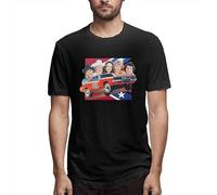 Balance Master The Dukes of Hazzard T Shirt Man Cotton Short Sleeve Casual Blouse Tops for Unisex Adult S Black