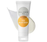 Balance Me AHA Glow Face Mask 50ml, Gycolic Acid Clay Mask, Chemical Exfoliation for Aging and Acne Prone Skin