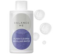 Balance Me Flash Cleanse Micellar Water 180ml, Facial Cleanser with Hyaluronic Acid, Makeup Remover for All Skin Types, Vegan Friendly