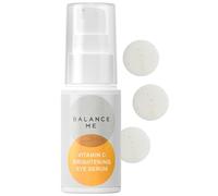Balance Me Vitamin C Brightening Eye Serum, Cream for Dark Circles and Puffy Eyes, Hyaluronic Acid for Anti Aging and Under Eye Treatment