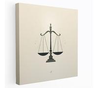 Balance Of Justice Canvas Print - Law, Balance Of Justice Canvas Print, Minimalist, Wall Art, 20" x 20"