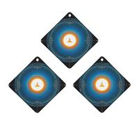 Balance Point of Cosmic Culture Car Air Freshener, 3 Pcs Rhombus Hanging Air Freshener Cards, Long Lasting Fragrance Scented Cards for Car, Home, Office Black-style