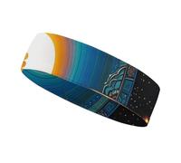 Balance Point of Cosmic Culture Headbands for Women & Men Sports Headband, Fits All Head Sizes, Ultra Absorbent & Non-Slip Sweatband for Running, Yoga, Gym