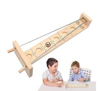 Balance Rod Game - Balancing Challenge With Moon Balls Wood, Educational Catch The Moon Tabletop Game | Classic Desktop Entertainment For Teens Kids Over 3 Years