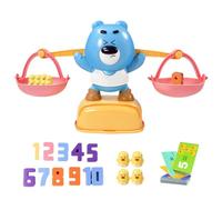Balance Scale For Kids | Cartoon 12 Ducks Bear Balance Math Game,30 Double-Sided Cards, Educational Number Counting Toy for Boys and Girls Early Learning